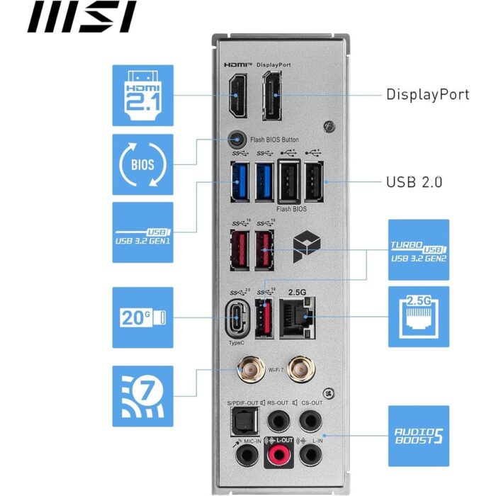 MSI Pro Z790-A Max Wifi DDR5 Intel 12/13/14th Gen ATX Motherboard - Image 4