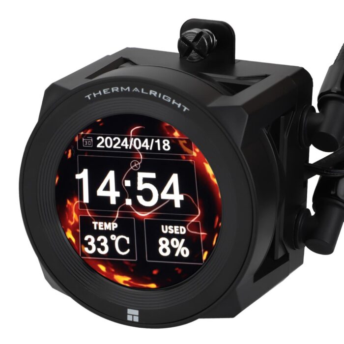 Thermalright Core Vision 360 Black ARGB 360 mm AIO CPU Liquid Cooler, IPS LCD Screen with 480 x 480 Resolution, for AM4/AM5/Intel 1700/1851, 2.1 Inch Magnetic Absorber LCD Screen for Pictures - Image 4