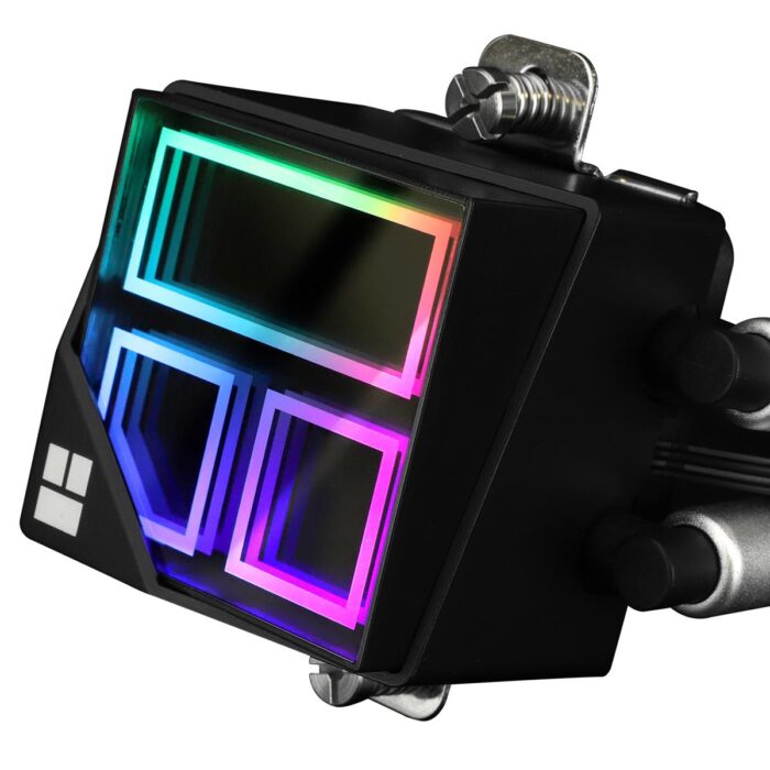 Thermalright Frozen Infinity 240 Black Liquid CPU Cooler, Double PWM Fans with 2000RPM, Desktop CPU AIO Cooler, for AM4/AM5 & Intel LGA1150/1151/1200/2011/1700/1851, Infinity Mirror PC CPU Water Cooler - Image 3