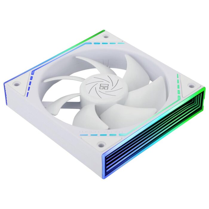 Thermalright Frozen Infinity 240 White Liquid CPU Cooler, Double PWM Fans with 2000RPM, Desktop CPU AIO Cooler, for AM4/AM5 & Intel LGA1150/1151/1200/2011/1700/1851, Infinity Mirror PC CPU Water Cooler - Image 2