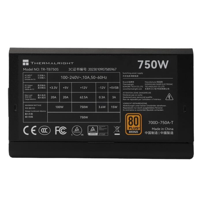 Thermalright SG-750S 750W 80 Plus Gold Power Supply - Image 3