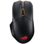 ASUS ROG Chakram X Origin Wireless Gaming Mouse, Tri-Mode connectivity (2.4GHz RF, Bluetooth, Wired), 36000 DPI Sensor, 11 Programmable Buttons, Detachable Joystick, Paracord Cable, Black
