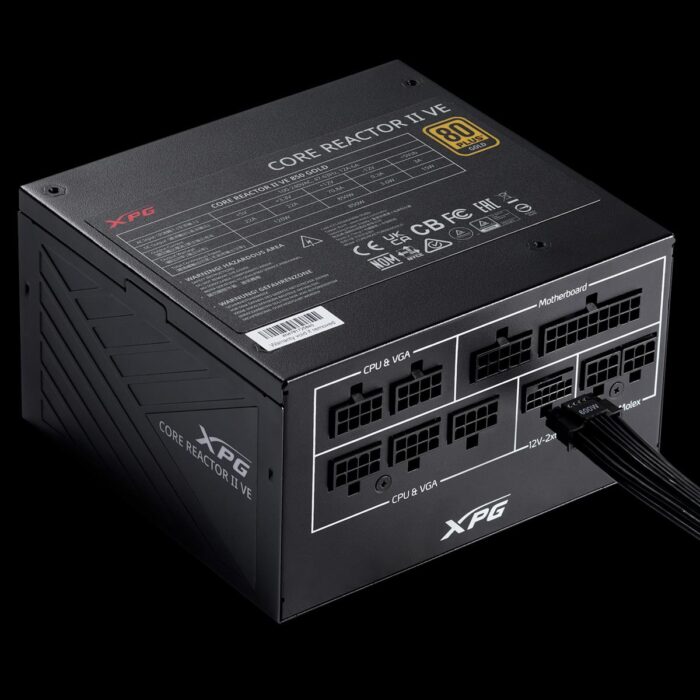XPG Core Reactor II VE 850W 80 Plus Gold Fully Modular Power Supply - Image 2