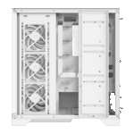 XPG Invader X ARGB Mid-Tower ATX Case - White - Image 2