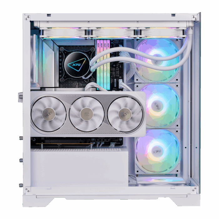 XPG Invader X ARGB Mid-Tower ATX Case - White - Image 4