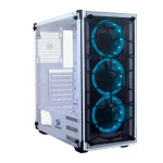 Redragon GC606 Wheel Jack White RGB Gaming PC Case Cabinet, Mid Tower, Glass Front and Side (White) - Image 2