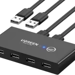Ugreen 30767 2 In 4 Out USB 2.0 Sharing Switch Box