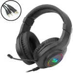 Redragon Hylas H260 RGB Gaming Headset with Microphone, Wired, Compatible with PS4, PS5, PC and Laptops (Black) - Image 2