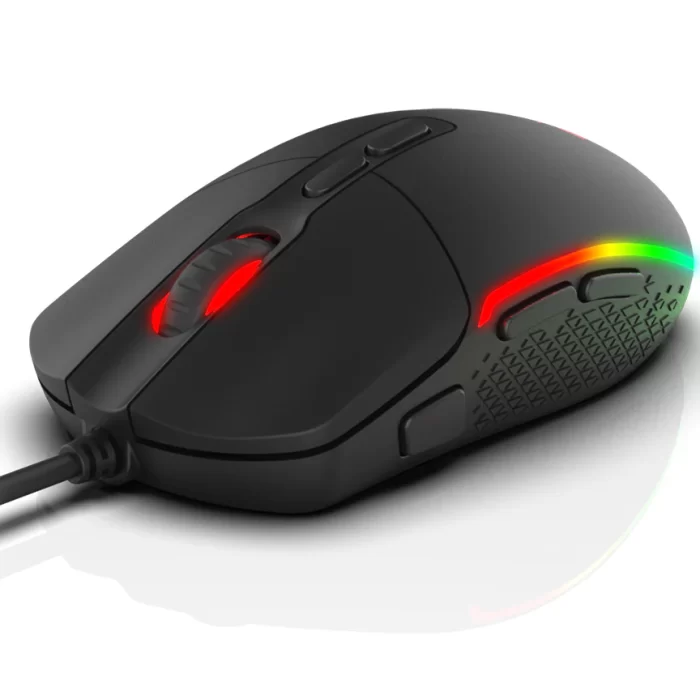 Redragon M719 INVADER RGB Gaming Mouse with Fire Button, 10,000 DPI (Black) - Image 4