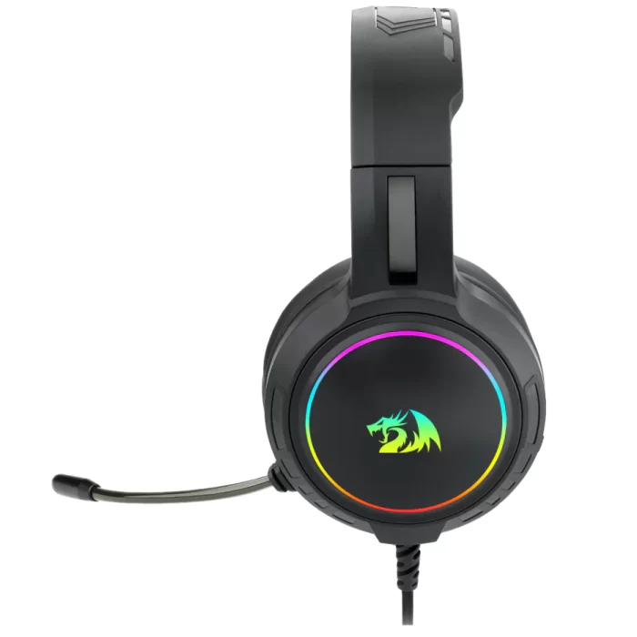 Redragon H270 Mento RGB Gaming Headset with Microphone, Wired, Compatible with PS4, PS5, PC and Laptops (Black) - Image 3