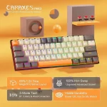 Redragon K644 Caraxes Pro CGO SE 65% 3-Mode Wireless RGB Gaming Keyboard, 61 Keys Hot-Swappable Compact Mechanical Keyboard w/Upgrade Hot-Swap PCB Socket & Creative 1.2X Larger Size, Quiet Red Linear Switch - Image 2