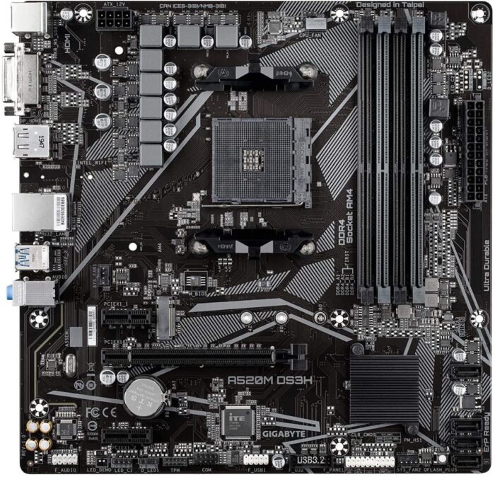 Gigabyte A520M DS3H - AMD AM4 microATX Motherboard - Image 2