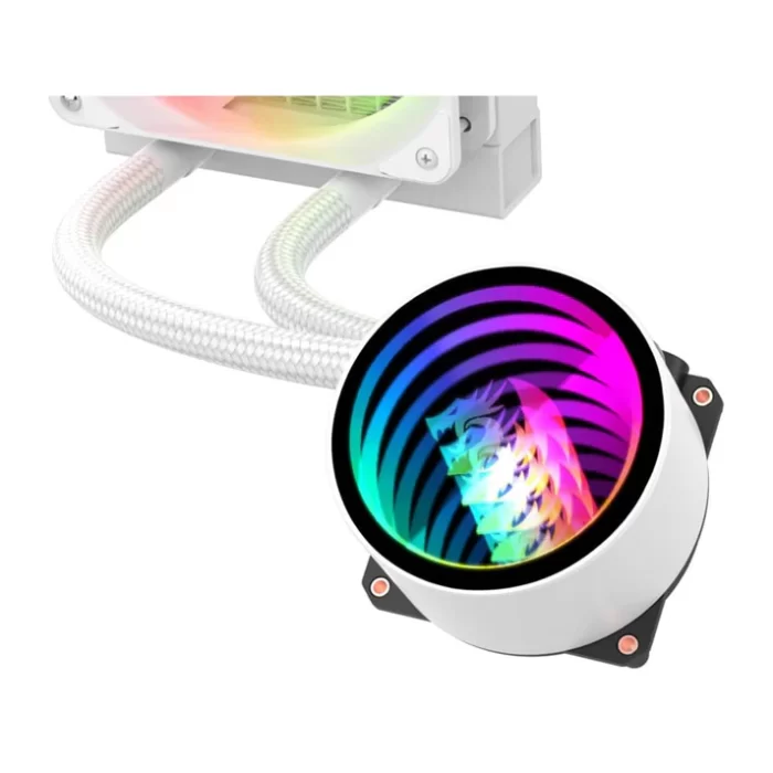 Redragon CCW 3011 White ARGB Low Noise Dual 120mm Fan - Image 4