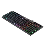 Redragon K513 RGB Membrane Gaming Keyboard, Standard 104 Keys Linear Mechanical-Feel Keyboard w/ 5 Extra On-Board Macro G Keys, Dedicated Media Control, Solid Metal Top Case - Image 5