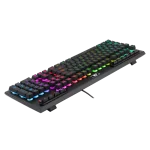 Redragon K513 RGB Membrane Gaming Keyboard, Standard 104 Keys Linear Mechanical-Feel Keyboard w/ 5 Extra On-Board Macro G Keys, Dedicated Media Control, Solid Metal Top Case - Image 2