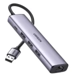 Ugreen Aluminium USB-C Hub, 4 Ports to USB 3.0, Multiport Splitter With 5Gbps Fast Transfer for PC, Laptop, MacBook Pro/Air, iMac, iPad Pro, Surface, iPhone 15/15 Pro, Galaxy S24, and More