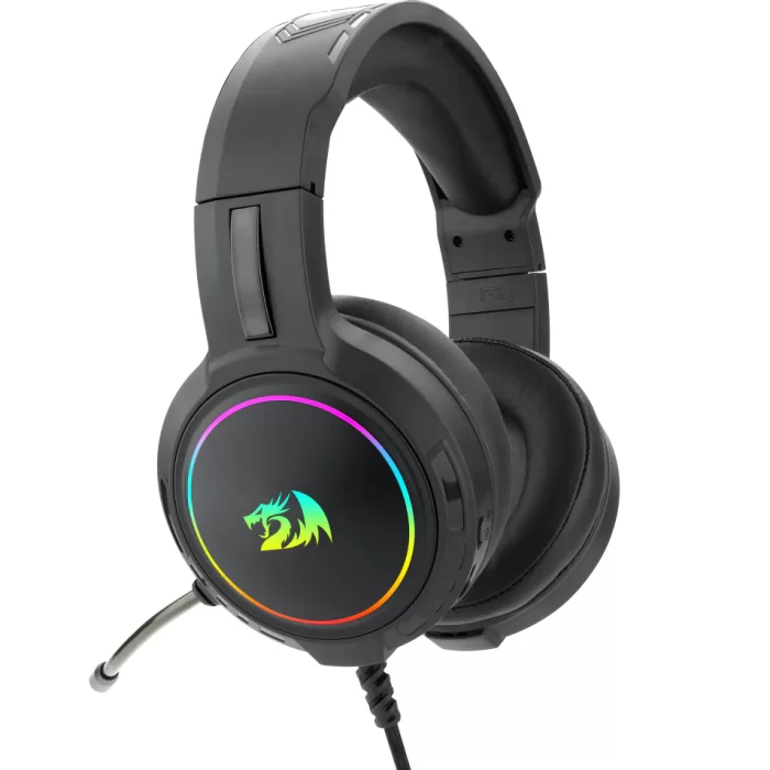 Redragon H270 Mento RGB Gaming Headset with Microphone, Wired, Compatible with PS4, PS5, PC and Laptops (Black) - Image 4