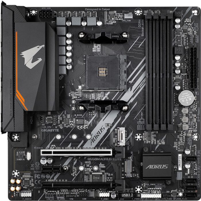 Gigabyte B550M Aorus Elite AMD AM4 microATX Motherboard - Image 3