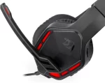 Redragon H220N Themis 2 Wired Gaming Headset, Stereo Surround-Sound, Noise Cancelling Over-Ear Headphones with Mic, Volume Control, Red LED Light, Compatible with PC, PS4/3, Xbox One and Nintendo Switch - Image 4