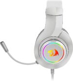 Redragon Hylas H260W RGB Gaming Headset with Microphone, Wired, Compatible with PS4, PS5, PC and Laptops (White) - Image 2