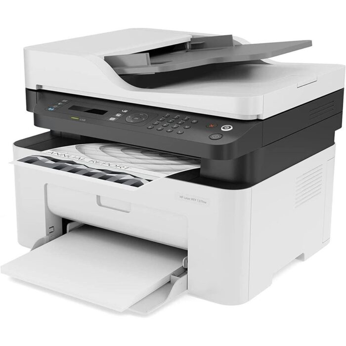 HP Laser MFP 137FNW A4 Mono Multifunction Laser Printer - Image 2