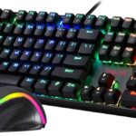 Redragon K551-BA RGB (RGB Keys) Mechanical Wired Gaming Keyboard RGB LED Backlit With Blue Switches (104 Keys, Black) & M607 Gaming Mouse (2 in 1 Mechanical Combo)