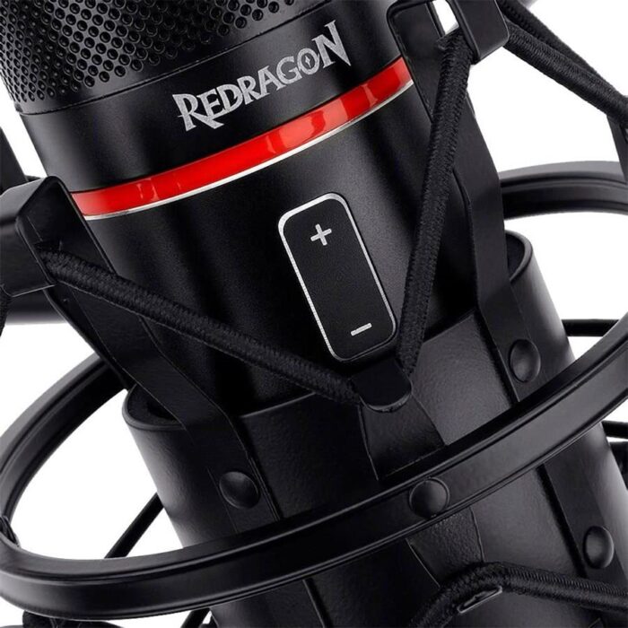 Redragon Blazar GM300 USB Gamer and Streamer Condenser Microphone, Black - Image 4