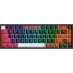 Redragon Castor Pro K631 65% 3-Mode Wireless RGB Gaming Keyboard, 68 Keys Hot-Swappable Compact Mechanical Keyboard w/Hot-Swap Free-Mod PCB Socket, Linear Red Switches