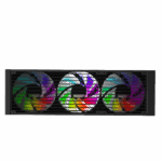Redragon CCW-1017 360mm Digital ARGB CPU Liquid Cooler, Temperature Display, 3x 120mm RGB Fans - Image 3