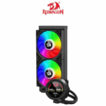 Redragon CCW-1019 240mm Digital ARGB CPU Liquid Cooler, Temperature Display, 2x 120mm RGB Fans - Image 2