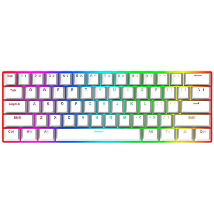 Redragon Gaming Essentials S129W Keyboard / Mouse / Headset 3-in-1 Combo Set, White, RGB, K630 Dragonborn Keyboard, M607 Griffin Mouse, H350 Pandora 2 Headset - Image 2