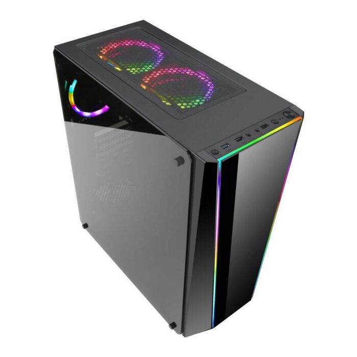 Redragon GC-702 Tailgate RGB Mid-Tower ATX Case - Black - Image 3