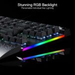 Redragon K587 Magic-Wand Pro TKL RGB 3-Mode Wireless Mechanical 87 Keys Gaming Keyboard, 9 Dedicated Macro Keys, Media Control w/Detachable Wrist Rest, Hot-Swap Linear Red Switches - Image 4