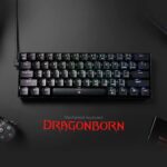 Redragon K630 Dragonborn 60% Wired RGB Gaming Keyboard, 61 Keys Compact Mechanical Keyboard with Tactile Brown Switch, Pro Driver Support, Black - Image 2