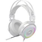 Redragon Lamia 2 H320 RGB Gaming Headset White - Headphones with Microphone, Includes Stand, Powerful Headphones, USB, 7.1 Virtual, PC Compatible