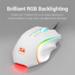 Redragon M607 Griffin 7200 DPI RGB Gaming Mouse - White - Image 2