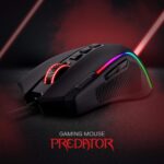 Redragon M612 Predator RGB Gaming Mouse, 8000 DPI Wired Optical Mouse with 11 Programmable Buttons & 5 Backlit Modes, Software Supports DIY Keybinds Rapid Fire Button, Black - Image 5