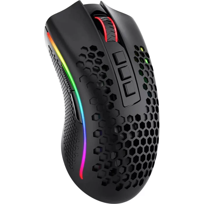 Redragon M808-KS STORM PRO RGB Wireless Gaming Mouse, 16000 DPI (Black) - Image 2
