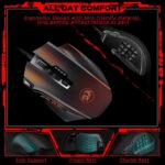 Redragon M901-K-2 Perdition 4 Wired Gaming Mouse, MMO Gaming Mouse UP 16,000 DPI, 16 Macro Programmable Buttons, RGB Gaming Mouse with 12 Side Buttons, 8x 2.4g Weight Tuning for PC Laptop MOBA FPS, Black - Image 2