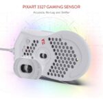 Redragon Storm M808 Lightweight RGB Gaming Mouse - White - Image 4