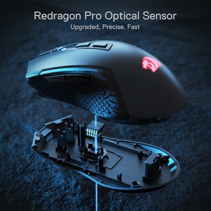 Redragon Trident M693 Tri-Mode Wireless RGB Gaming Mouse - Image 2