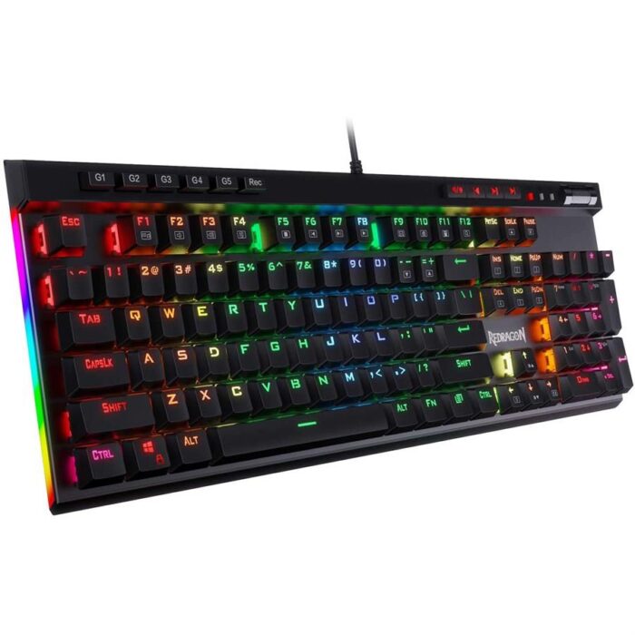 Redragon K580 VATA RGB Mechanical Gaming Keyboard - Black (Blue Switches) - Image 2