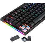 Redragon K580 VATA RGB Mechanical Gaming Keyboard - Black (Blue Switches) - Image 3