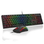 Redragon K582-BA Wired Mechanical Gaming Keyboard & M711 Cobra Gaming Mouse Combo, 10,000DPI, 7 Programmable Buttons, RGB LED Backlit Keyboard Mouse Set for PC, Laptop, Computer - Image 2