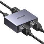 Ugreen 1000Mbps Ethernet Splitter 1 to 2, Plug and Play, 2 Devices Simultaneously Networking, 3FT USB Power Cable, RJ45 Internet Ethernet Switch for PC, Laptop, PS5, Xbox, TV