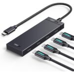 Ugreen 10Gbps USB-C Hub, USB C Splitter with 4 USB C Ports, USB-C to USB C 3.2 Hub Multiport Adapter Compatible with MacBook Pro, MacBook Air, iPad Pro, iPad Mini 6 and iPhone 15, Plug and Play