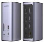 Ugreen Docking Station Triple Display, 12-in-1 8K MacBook Station with 2 HDMI, DP, 10 Gbps USB C and USB A 3.2, 100W PD Charging, Ethernet, Audio, SD TF Card Reader for MacOS, Windows