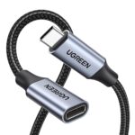 Ugreen USB-C Extension 10Gbps USB 3.2, USB-C Extension Cable 100W/4K 60Hz Compatible with iPhone 16/15, M3 MacBook Pro/Air, iPad Air 2024, Galaxy S24 Ultra Switch Consoles etc. (Grey, 1M)