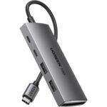Ugreen USB-C Hub 10Gbps, 4 Ports USB 3.2 HUB with 2 USB-C 3.2 and 2 USB-A 3.2, USB Port Extender for MacBook Pro, MacBook Air, Acer Aspire, HP Laptops, iPad Pro, iPhone 15/15 Pro Max and More