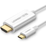 Ugreen USB-C to HDMI Cable, 4K@60Hz, White - 1.5M